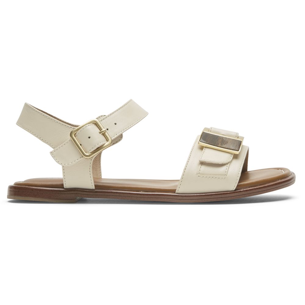 Rockport Canada Total Motion Zadie Buckle - Womens Sandals Beige (CQX271860)